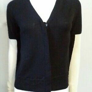 ALC cardigan black with white sleeves **Small**